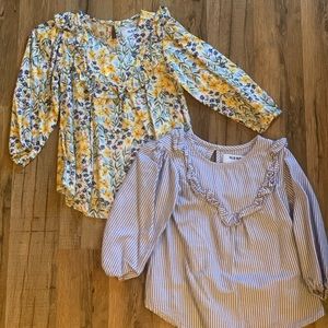 2 2T old navy tops